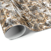 ヒョウカラフルゼブラカモフラージパターン ラッピングペーパー (ロールコーナー)