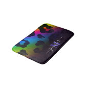 ヒョウカラフルプリント バスマット (アングル)
