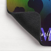 ヒョウカラフルプリント マウスパッド (コーナー)