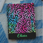 ヒョウカラフル型ネオンフェミニン ノートブック