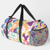 ヒョウカラフル型 ダッフルバッグ (右コーナー)