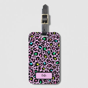 ヒョウカラフル型 ラゲッジタグ
