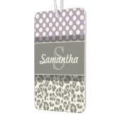 ヒョウガーリースポットプリントパターカスタムンMONOGRAM カーエアーフレッシュナー (左)