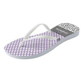 ヒョウガーリースポットプリントパターカスタムンMONOGRAM ビーチサンダル (アングル)