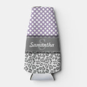 ヒョウガーリースポットプリントパターカスタムンMONOGRAM ボトルクーラー (正面)