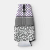 ヒョウガーリースポットプリントパターカスタムンMONOGRAM ボトルクーラー (裏面)