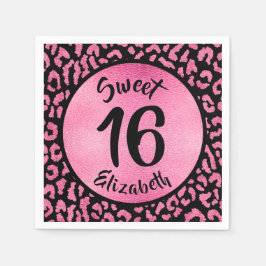 ヒョウガーリーバースデーパーティー スタンダードカクテルナプキン