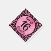 ヒョウガーリーバースデーパーティー スタンダードカクテルナプキン (角)