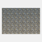 ヒョウグラデーションプリント ラッピングペーパーシート (正面)