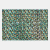 ヒョウグラデーションプリント ラッピングペーパーシート (正面3)