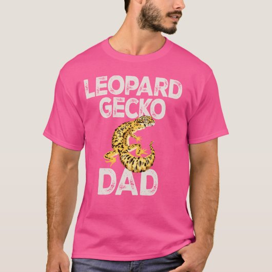 ヒョウゲッコパパリザード&爬虫類コモンヒョウ Tシャツ (正面)