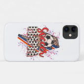 ヒョウサッカーママ稲妻ボルトスポーツママ母モース Case-Mate iPhoneケース (裏面(横))