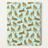 ヒョウスタイリッシュの柄名 |青 プランナー手帳 (裏面)