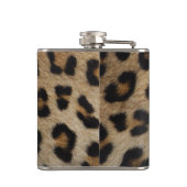 ヒョウスタイリッシュチーターの毛皮のアニマルプリント フラスク (裏面)