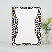 ヒョウスタイリッシュプリントのレターヘッド (スタンド正面)