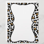 ヒョウスタイリッシュプリントのレターヘッド (正面/裏面)