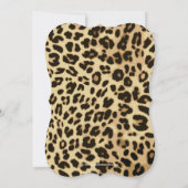 ヒョウスタイリッシュプリントブライダルシャワー招待 招待状 (裏面)