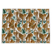 ヒョウスタイリッシュプリント大型抱き枕 ラージペーパーバッグ (正面)