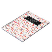 ヒョウスタイリッシュ動物型名 ノートブック (左側)