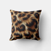 ヒョウスタイリッシュ柄 クッション (裏面)