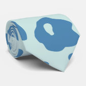 ヒョウスタイリッシュ柄(青) ネクタイ (ロール)