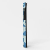 ヒョウスタイリッシュ柄(青) Case-Mate iPhoneケース (裏面/左)