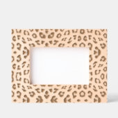 ヒョウスタイリッシュ毛皮アニマルプリントシガーリーック レーザー彫刻フレーム (正面)