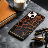 ヒョウスタイリッシュ活素性本能モノグラムの iPhoneケース