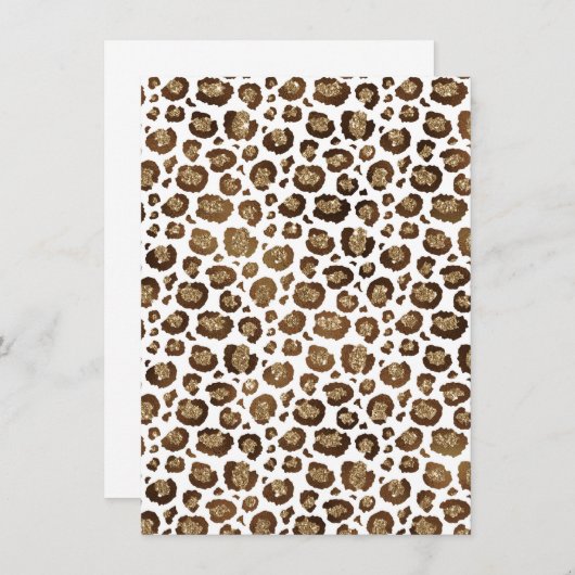 ヒョウスポットワイルドアニマルズゴールデングリッターサファリ メニュー (正面/裏面)