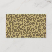 ヒョウチータのプリントの名刺 名刺 (裏面)