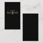 ヒョウチータプリント猫足愛好家 名刺 (正面/裏面)