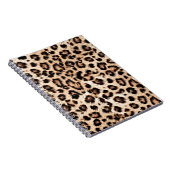 ヒョウデザインパターン:ワイルドエレガンス。 ノートブック (右側)