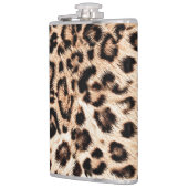 ヒョウデザインパターン:ワイルドエレガンス。 フラスク (左)