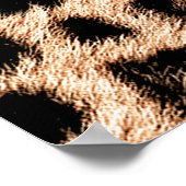 ヒョウデザインパターン:ワイルドエレガンス。 ポスター (角)