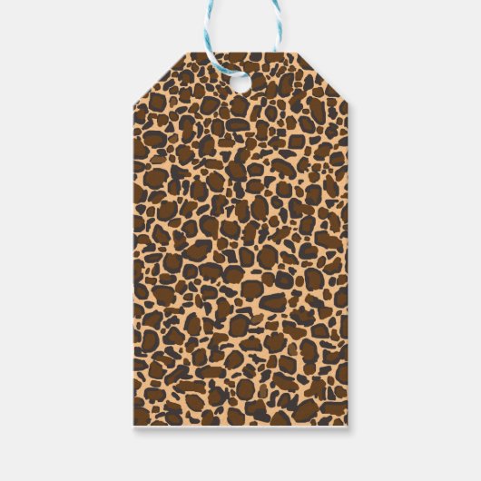 ヒョウデザイン ギフトタグ (正面)