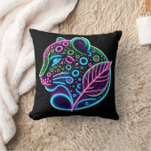 ヒョウデザイン クッション (ブランケット)