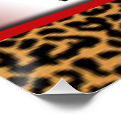 ヒョウハイヒール&レッドローズ ポスター (コーナー)