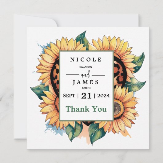 ヒョウハートフローラ サンキューカード (正面)