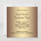 ヒョウバチェロレッテ招待状 招待状 (裏面)