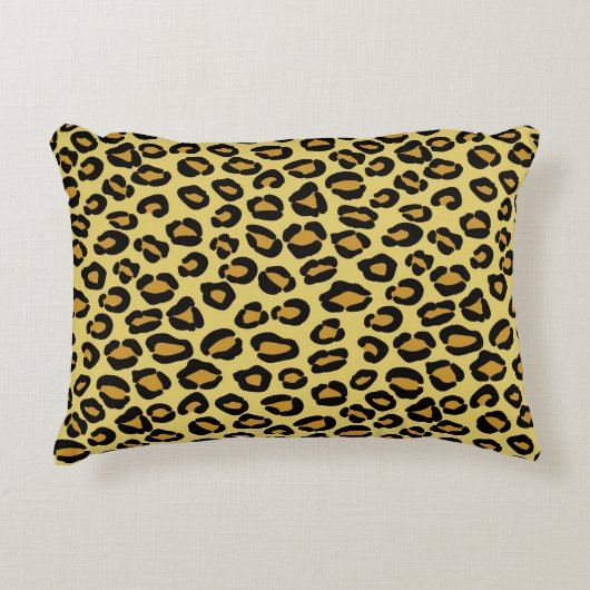 ヒョウパターン アクセントクッション (正面)