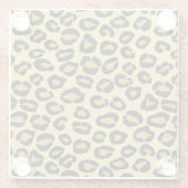 ヒョウパターン ガラスコースター (裏面)