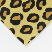 ヒョウパターン フリースブランケット (角)