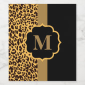 ヒョウパターン ワインラベル (シングルラベル)