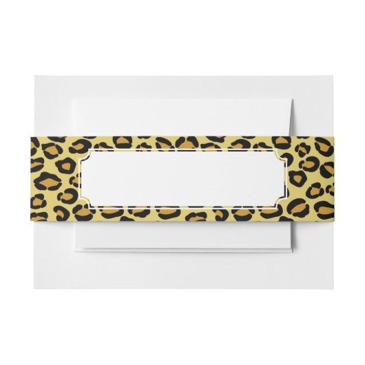 ヒョウパターン 招待状ベリーバンド (正面例)
