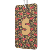 ヒョウパーソナライズされたさくらんぼ カーエアーフレッシュナー (左)