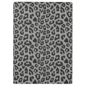 ヒョウパーソナライズされたとヒマワリのクリップボード クリップボード (裏面)