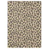 ヒョウパーソナライズされたとヒマワリ クリップボード (裏面)