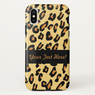 ヒョウパーソナライズされたの皮膚模様 iPhone X ケース