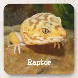 ヒョウパーソナライズされたゲコトカゲ コースター