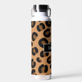 ヒョウパーソナライズされたプリント流体アート ウォーターボトル (正面)